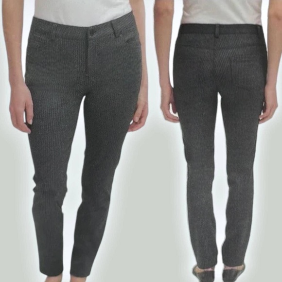 Karl Lagerfeld Women Grey Trousers size 8 inseam 30” 5 pocket and belt loops NWT - Picture 1 of 8